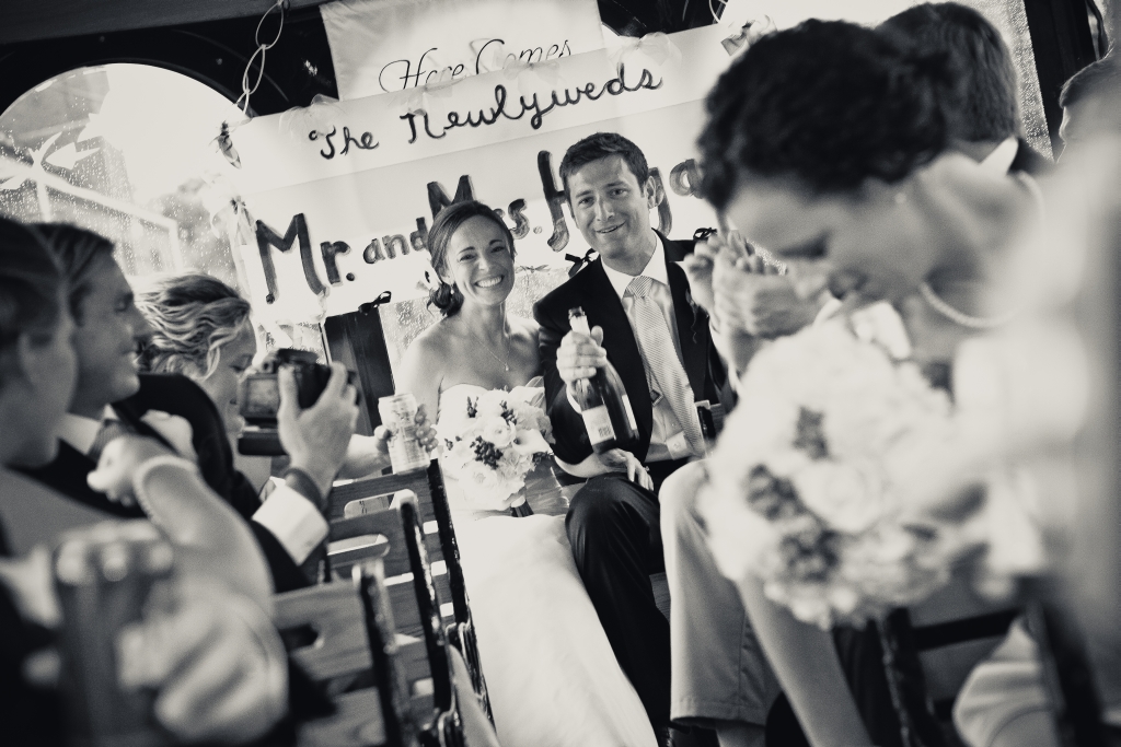 wedding trolley, wedding transportation, st joseph, mi michigan